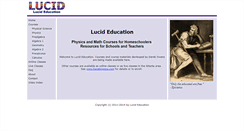 Desktop Screenshot of lucideducation.com